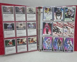 Binder of Over 140 Modern College Football Cards