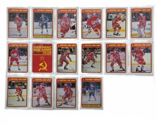 1989 Central Red Army & Soviet Wings Hockey Cards