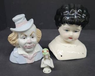 Porcelain Head and Doll Head Assortment