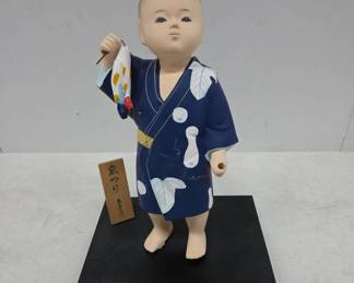 Japanese Festival Child Figurine on Base