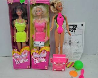 Sweetheart & Flip 'n Dive Barbie Dolls