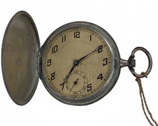 C.1920 Swiss .800 Silver Art Deco Pocket Watch