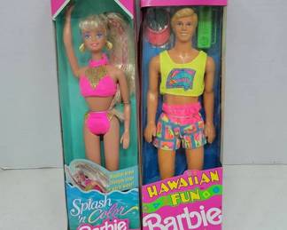 Mattel Splash ‘n Color Barbie and Hawaiian Fun Ken