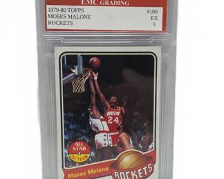 1979-80 Topps Moses Malone #100 Rockets Card