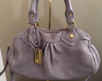 Marc Jacobs pale lavender leather handbag/shoulder bag
