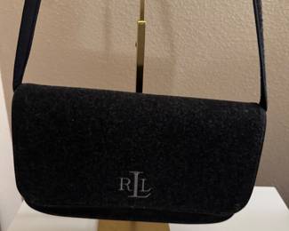 RALPH LAUREN grey wool shoulder b