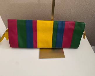 FRANCHI leather clutch bag