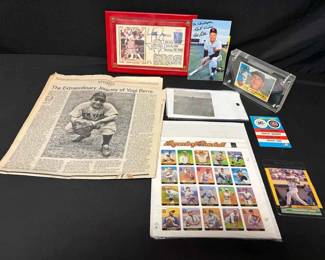 UM516Signed Wally Joyner,USPS Legends Of Baseball Stamps, Vintage Photo Of Kids Playing Baseball More