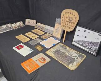 UM502Assortment Of WWII Stereoview Cards And Memborilia
