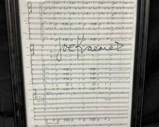 UM311Joe Kraemer Autographed Jack Reacher Orchestra Score Reacher Suite