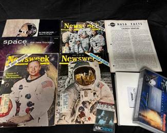UM435NASA Space Memorabilia 1960s Newsweek Magazines, NASA Facts Missile Systems VHS