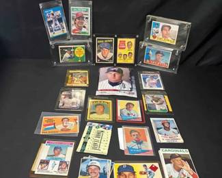UM342Assortment Of Baseball Cards, cased Cards with Teams Like Dodgers, Padres,Yankees More