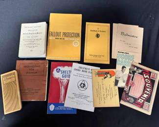 UM455Vintage 1920s1960s Ephemera Military, Civil Defense, Leisure Pamphlets