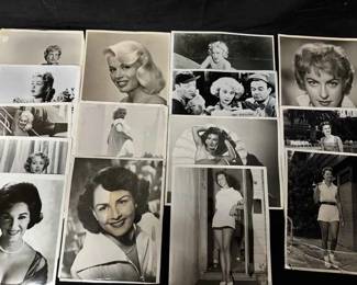 UM451Vintage Hollywood Actress Promo Photos Lot BW Stills Feat Jayne Mansfield 1940s 1950s