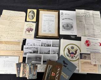 UM481Historical Paper Ephemera 19th 20th Century Postcards, Photos, Old Correspondences And More