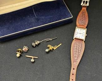 UM318Montana Silversmiths Watch Mens Tie Tacks