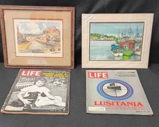 UM458Vintage LIFE Magazines and more