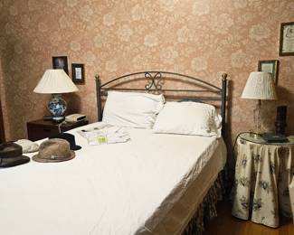 Queen size bed and mattress