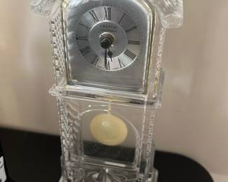 vintage crystal mini grandfather clock
