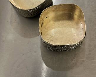 vintage metal trinket boxes