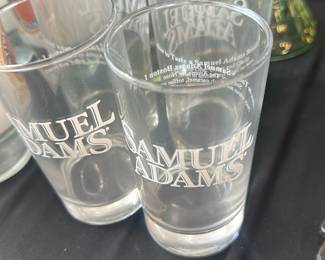  clear Samuel Adams Beer Tasting Glasses