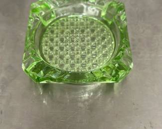 vintage square glass piece