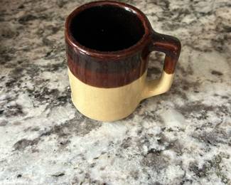 two-toned stoneware mug