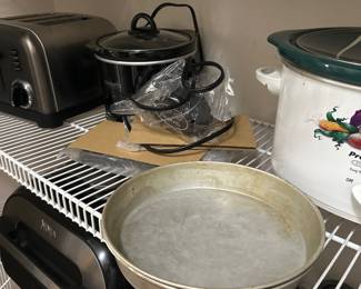 crock pots, toaster, etc