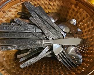 Mid century stainless steel flatware