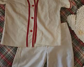 Child’s vintage baseball uniform