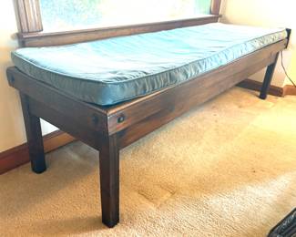 Solid wood vintage bench