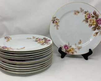 Noritake Angela Dinner Plates Set Of Twelve