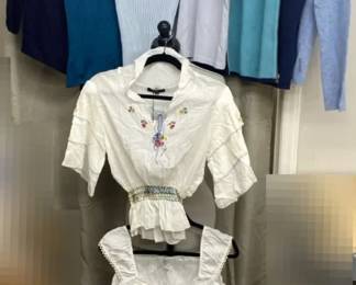 Neiman Marcus, Alberta Ferretti, Agnes b, Agnona Sweater Blues And More Sizes SM