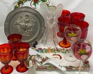 Vintage Red Goblets, And More