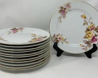 Noritake Angela Salad Plates Set Of Twelve