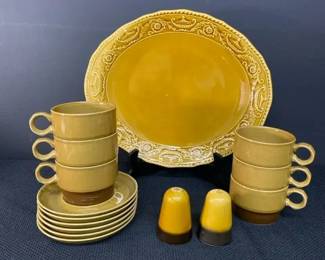 Vintage Brown Canoe Stoneware And Regency Ironstone Platter And More