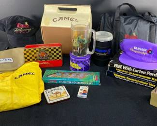 Vintage Camel Cigarette, Winston Racing Team, And More