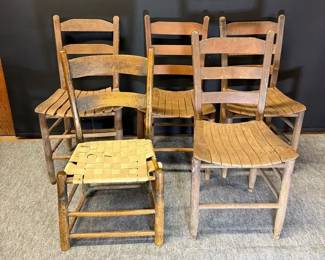 Vintage Wood Chair Lot