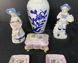 Vintage Boy And Girl Figurine And More