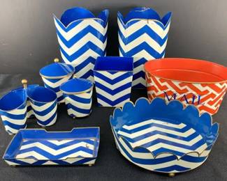 Metal Chevron Decor