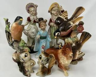 Vintage Porcelain Figurines Made In Japan And More