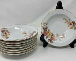 Noritake Angela Fruit Bowls Set Of Eight