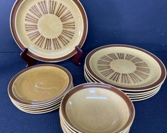 Vintage Brown Canoe Stoneware
