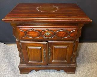 Solid Wood Cabinet Nightstand
