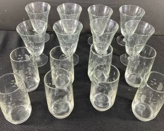 Vintage Princess House Heritage Glasses