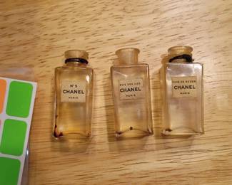 Vintage Chanel perfume bottles