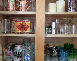 Copper mugs, Derby glasses and more