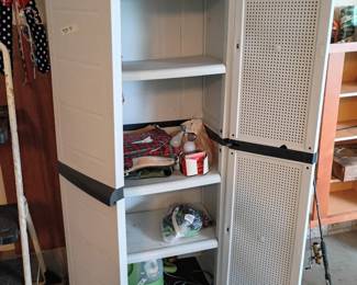 Vinyl storage cabinet