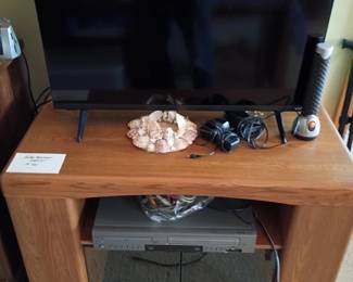 Flat screen TV and media cabinet