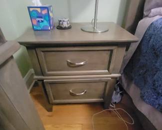 WEATHERED OAK FINISH NIGHTSTAND